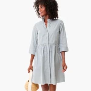 NWT Tuckernuck Green And White Stripe Cotton Royal Shirt Dress | Sz S